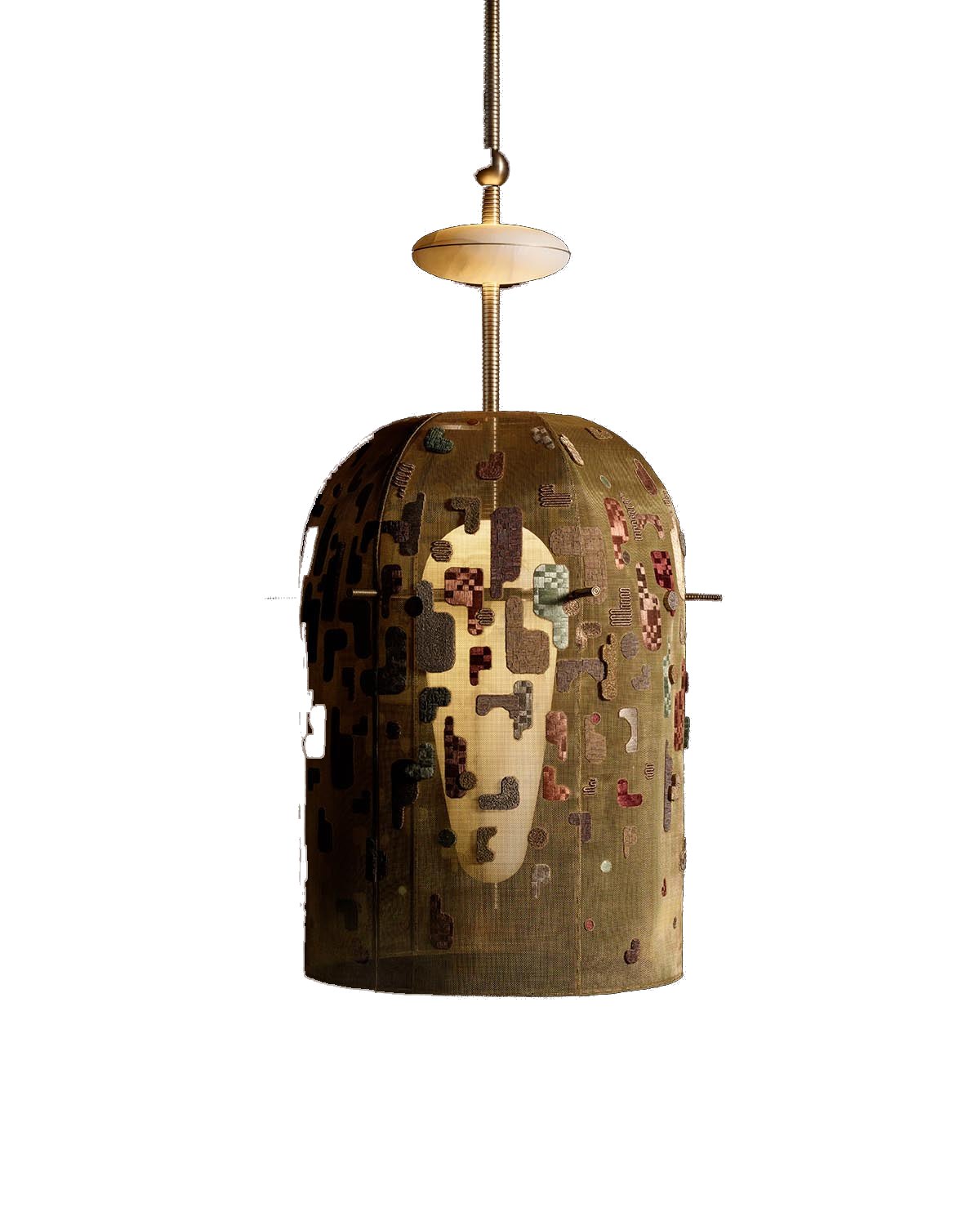 INTERLUDE : HAND-EMBROIDERED HANGING LAMP